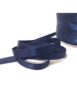 1/4&quot; 7mm wide - 33y-100yd Navy Blue Satin Ribbon Single Faced Card makin... - £4.72 GBP+