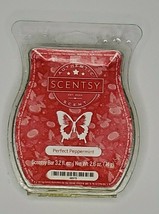Scentsy Perfect Peppermint Bar Scent of the Month Wax Melt 3.2oz New Wic... - $8.99