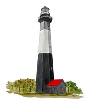 Tybee Island Lighthouse GA High Quality Decal Car Truck Wall Window Cup Cooler - $6.95+