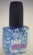 2 Sally Hansen Big Shimmer Top Coat Nail Polish #120 Blue Moonlight.. - $8.58