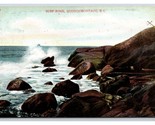 Surf on Rocks Beach View Quonochontaug Rhode Island RI 1910 DB Postcard S10 - $4.42