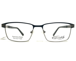 Eight to Eighty Eyeglasses Frames Lincoln BLUE Grey Square Full Rim 54-17-140 - £43.71 GBP