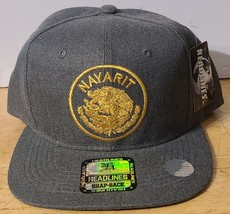 NAYARIT MEXICO MEXICAN STATE SNAPBACK BASEBALL CAP HAT ( GRAY ) - £9.46 GBP