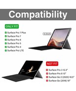Microsoft Surface Pro 7/Pro 6/Pro 5 Case PU Leather Stand Cover Pen Hold... - £39.44 GBP