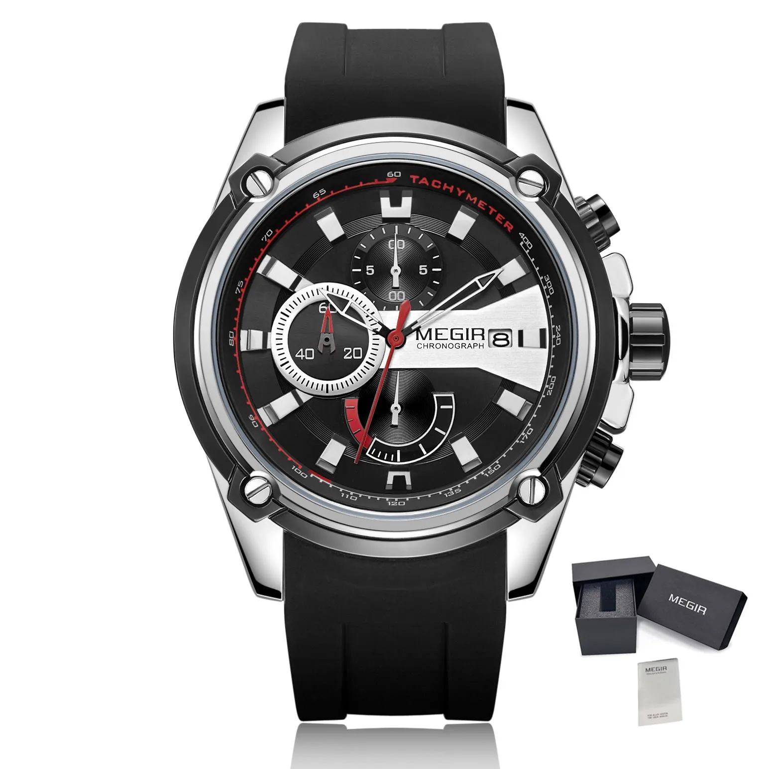 Watch MEGIR Reloj Hombre    Men   Date  Waterproof Wristwatch  Masculino - £49.34 GBP