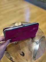Nwt Women&#39;s Hobo Leather Double Frame Clutch Wallet, Lauren, - $79.20