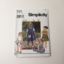 Simplicity 9466 Size 2 3 4 Girls&#39; Dress Jumper Romper - £10.27 GBP