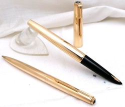 Nos Parker 61 Insignia Antiguo Parker 61 Fountain Pen  Y Pencil Nib Oro ... - $248.00