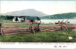 Blue Mountain from Eagle&#39;s Nest. Old Home of Net Buntline New York Postcard - £11.83 GBP