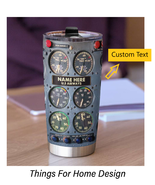 Pilot Tumbler Cup, Custom Name Pilot, Pilot Gifts, Gifts for Him, Gifts ... - $55.10 CAD