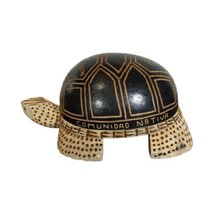 Native Peruvian Drift Wood Pyrograph Hand Carved Turtle Seed Rattler Rio Maranon - £31.63 GBP