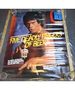 1980s Miller Lite Beer BRUCE PISCOPO Five Deadly Fingers Poster 24X30&quot; L... - £19.71 GBP