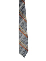 Vintage Blue Orange Tan Tie Necktie Mr John by Beau Brummell - $921.05 MXN
