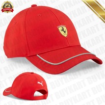 NEW Scuderia Ferrari SF Motorsport Baseball Cap Puma Red Unisex - £45.54 GBP