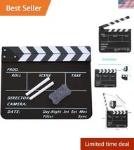 Movie Directors Clapboard, Photography Studio Video TV Acrylic Clapper B... - $29.53