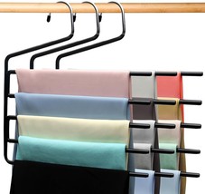 3 Pack Closet Organizers and Storage,5 Tier Closet Organizer Pants Hangers - £7.78 GBP
