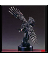 EAGLE Bronze Resin Sculpture Statue Large Home Decor Desk Designer Flyin... - $168.93 CAD