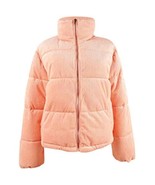 MSRP $120 Collection B Juniors&#39; Cropped Corduroy Puffer Coat Pink/orange... - $79.20