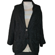 Black Cardigan Sweater Size XL - £19.75 GBP