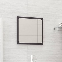  Mirror Gray Engineered wood and acrylic Medium Mirror - $56.99