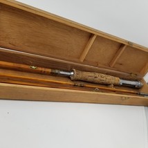 Vintage Grampus Fly Fishing Rod Dia&#39;d &amp; Pearl 5 Piece Fly &amp; Casting 1940s w Case - £132.35 GBP