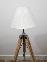 Designer Nautical Teak Wood Floor Light Lamp Tripod Use With Shade Gift Item - £69.20 GBP