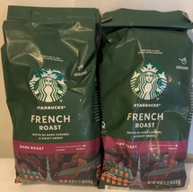 2 Pack - Starbucks French Roast, Ground Coffee, Dark Roast 18 Oz Arabica - £22.94 GBP