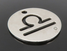925 Sterling Silver - Genuine Diamond Accent Libra Zodiac Pendant - PT10185 - £46.35 GBP