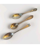 3 VINTAGE STERLING SILVER 925 MINI SPOON PIN BROOCH Lot Of 3 30g - $708.05 MXN