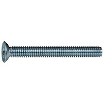 #8-32 x 1-1/2&quot; Zinc Phillips Flat Undercut Head Machine Screws (12 pcs.) - £7.75 GBP