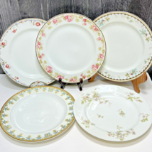 5 Different Haviland Limoges 9.75&quot; Luncheon Supper Plates P.D.G Co India... - £60.74 GBP