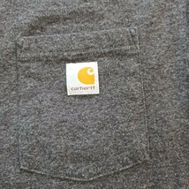 Carhartt Loose Fit K87-M Men’s Charcoal Gray T-Shirt Pocket Short Sleeve Size L image 4