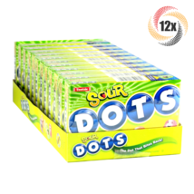 Full Box 12 Packs Tootsie Dots Sour Assorted Flavored Gumdrops Theater C... - $32.38