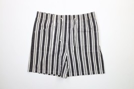 Vintage 90s Streetwear Womens Large Faded Striped Baggy Fit Bermuda Shor... - $34.60