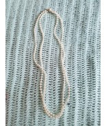 Vintage 2 Strand White Faux Pearl Necklace  Made In Hong Kong - $187.98 MXN