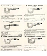 1922 N.T. Bushnell Micrometer Calipers Tool Advertisement Catalog Hardwa... - $24.99