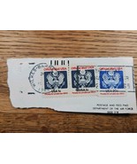US Stamp Postal Mark Used Wilkes Barre PA Official Mail USA 20c/1c Cutout - £2.23 GBP