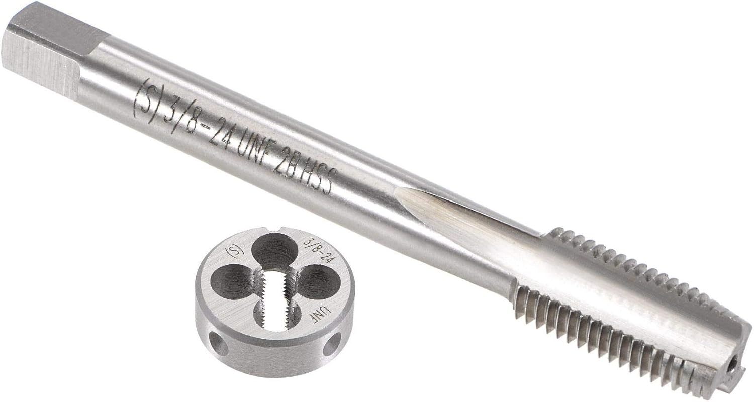 Right Hand, Hss Machine Thread Tap With Round Threading Die, 3/8&quot;-24 Unf... - $31.93