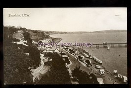 h2146 - Isle of Wight - Early View across Shanklin Town, Beach &amp; Pier - postcard - £1.99 GBP