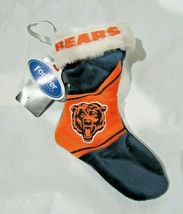 NFL Chicago Bears Embroidered 8″ Christmas Stocking Ornament - £9.40 GBP