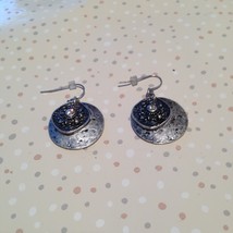 silver toned loop pierced earrings - £15.68 GBP