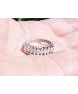 2.30CT CLUSTER ART MARQUISE 925 STERLING SILVER RING SZ 8 - $1,855.64 MXN