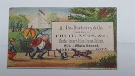 1880s antique DE-BARBERRY victorian danbury ct CONFECTIONERY ICE CREAM S... - £36.98 GBP