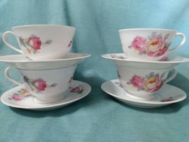 Vintage Set of 4 Sango China Dresdenia Coffee Tea Cup &amp; Saucer Occupied Japan - £32.96 GBP