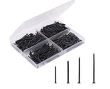 - Nail Assortment Kit, 600 Pcs, 4 Sizes, Black, Small Nails, Nails For H... - $12.99