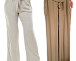 Ci Sono Rayon Collection Women&#39;s Casual Wide Leg Pants w/Tie Belt  Size ... - £18.12 GBP