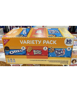Nabisco Variety Pack 30 packs Oreo Nutter Butter &amp; Chips Ahoy! - £18.20 GBP