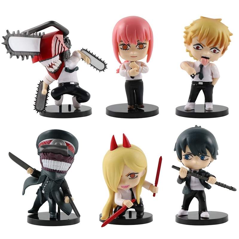 Primary image for 6PCS Chainsaw Man Anime Figure Action Figures Model Kids Toys