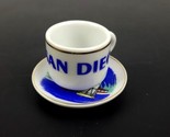 San Diego Souvenir Miniature Tea Cup &amp; Assorted Plate - $12.86