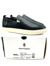 Hush Puppies Manda Perforated Leather Sneaker -  BLACK, US 9 / EUR 41 - $25.00